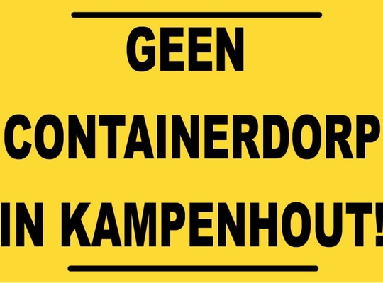 Geen containerdorp in Kampenhout